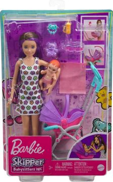 Barbie Bebek Bakıcısı Bebeği ve Aksesuarları Oyun Seti FHY97-GXT34