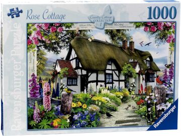 Ravensburger - 1000p Puz Çiçekli Kulübe