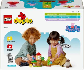 LEGO DUPLO Peppa Pig Bahçe ve Ağaç Ev 10431-2 Yaş ve Üzeri Çocuklar için Peppa Pig Minifigürü İçeren Eğitici Oyuncak Yapım Seti (20 Parça)