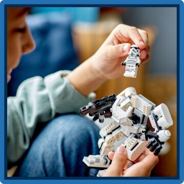 LEGO® Star Wars Stormtrooper Robotu 75370-6 Yaş ve Üzeri Çocuklar için Yaratıcı Oyuncak Yapım Seti (138 Parça)