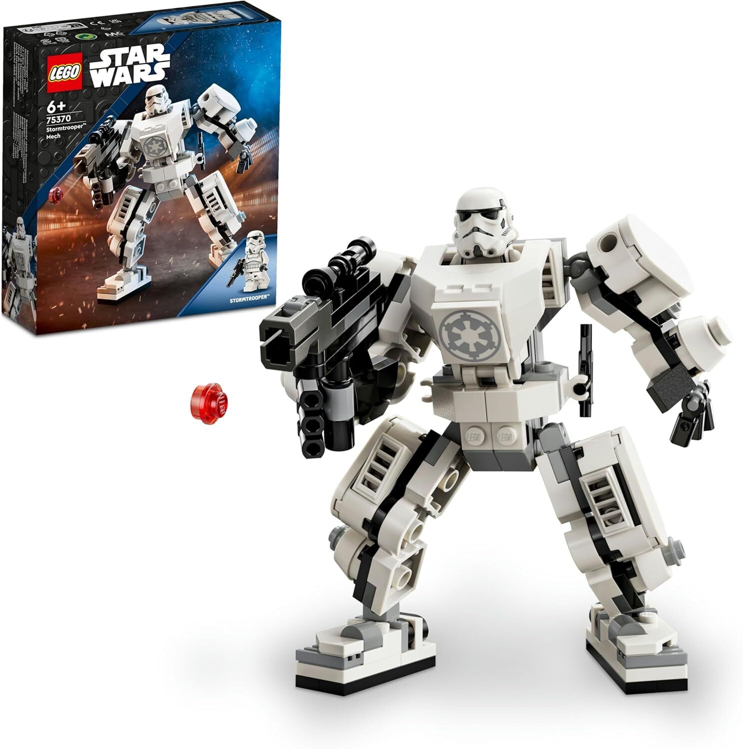 LEGO® Star Wars Stormtrooper Robotu 75370-6 Yaş ve Üzeri Çocuklar için Yaratıcı Oyuncak Yapım Seti (138 Parça)