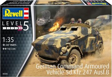 Revell German Command Zırhlı Araç Sd.Kfz.247 Ausf.B Model Kit Askeri Araç