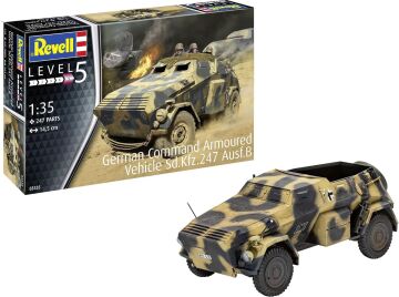 Revell German Command Zırhlı Araç Sd.Kfz.247 Ausf.B Model Kit Askeri Araç