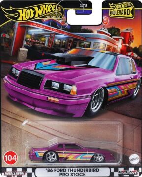 Hot Wheels Boulevard Premium Araçlar GJT68 - HRT72 86 FORD THUNDERBIRD PRO STOCK