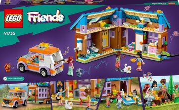 LEGO® Friends Mobil Küçük Ev 41735-7 Yaş ve Üzeri Çocuklar için 3 Mini Bebek ve Evcil Hayvan Karakterleri İçeren Yaratıcı Oyuncak Yapım Seti (785 Parça)