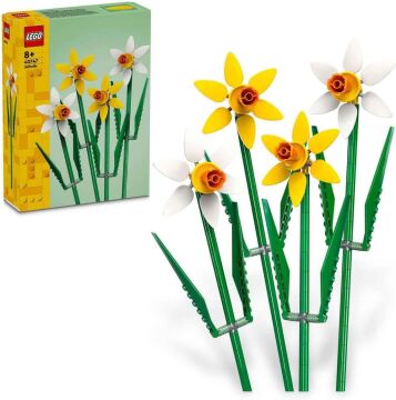 LEGO Iconic Nergis 40747- Dekoratif, Koleksiyonluk ve Sergilenebilir Çiçek Modeli Yapım Seti (216 Parça)