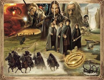 Ravensburger 169276 2000 Parçalı Puzzle LOTR Yüzük Kardeşliği, Renkli