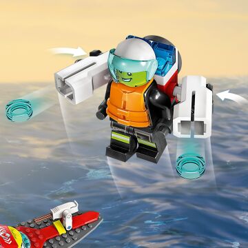 LEGO® City İtfaiye Kurtarma Teknesi 60373-5 Yaş ve Üzeri Uygulamalı Oyunları Seven Çocuklar için Oyuncak Yapım Seti (144 Parça)