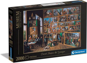 Clementoni 32576 Müze Koleksiyonu Teniers, Archduke Leopold Wilhelm, Yapboz 2000 Parça Yetişkinler ve Çocuklar için, 10 Yaşındaki Tüm Aile İçin Beceri Oyunu, Çok Renkli