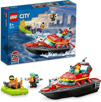 LEGO® City İtfaiye Kurtarma Teknesi 60373-5 Yaş ve Üzeri Uygulamalı Oyunları Seven Çocuklar için Oyuncak Yapım Seti (144 Parça)