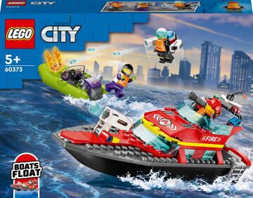 LEGO® City İtfaiye Kurtarma Teknesi 60373-5 Yaş ve Üzeri Uygulamalı Oyunları Seven Çocuklar için Oyuncak Yapım Seti (144 Parça)