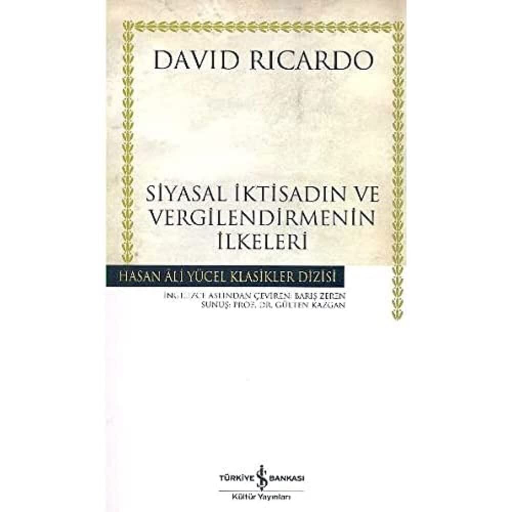 Siyasal İktisadın ve Vergilendirmenin İlkeleri