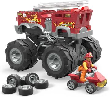 Mega Bloks Hot Wheels® HW 5-Alarm™ Monster Truck İtfaiye Aracı