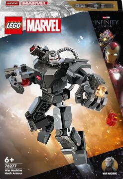 LEGO Marvel War Machine Robot Zırhı 76277-6 Yaş ve Üzeri Süper Kahraman Seven Çocuklar İçin İnşa Edilebilen Savaşçı İçeren Yaratıcı Oyuncak Yapım Seti (154 Parça)