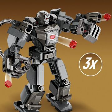 LEGO Marvel War Machine Robot Zırhı 76277-6 Yaş ve Üzeri Süper Kahraman Seven Çocuklar İçin İnşa Edilebilen Savaşçı İçeren Yaratıcı Oyuncak Yapım Seti (154 Parça)