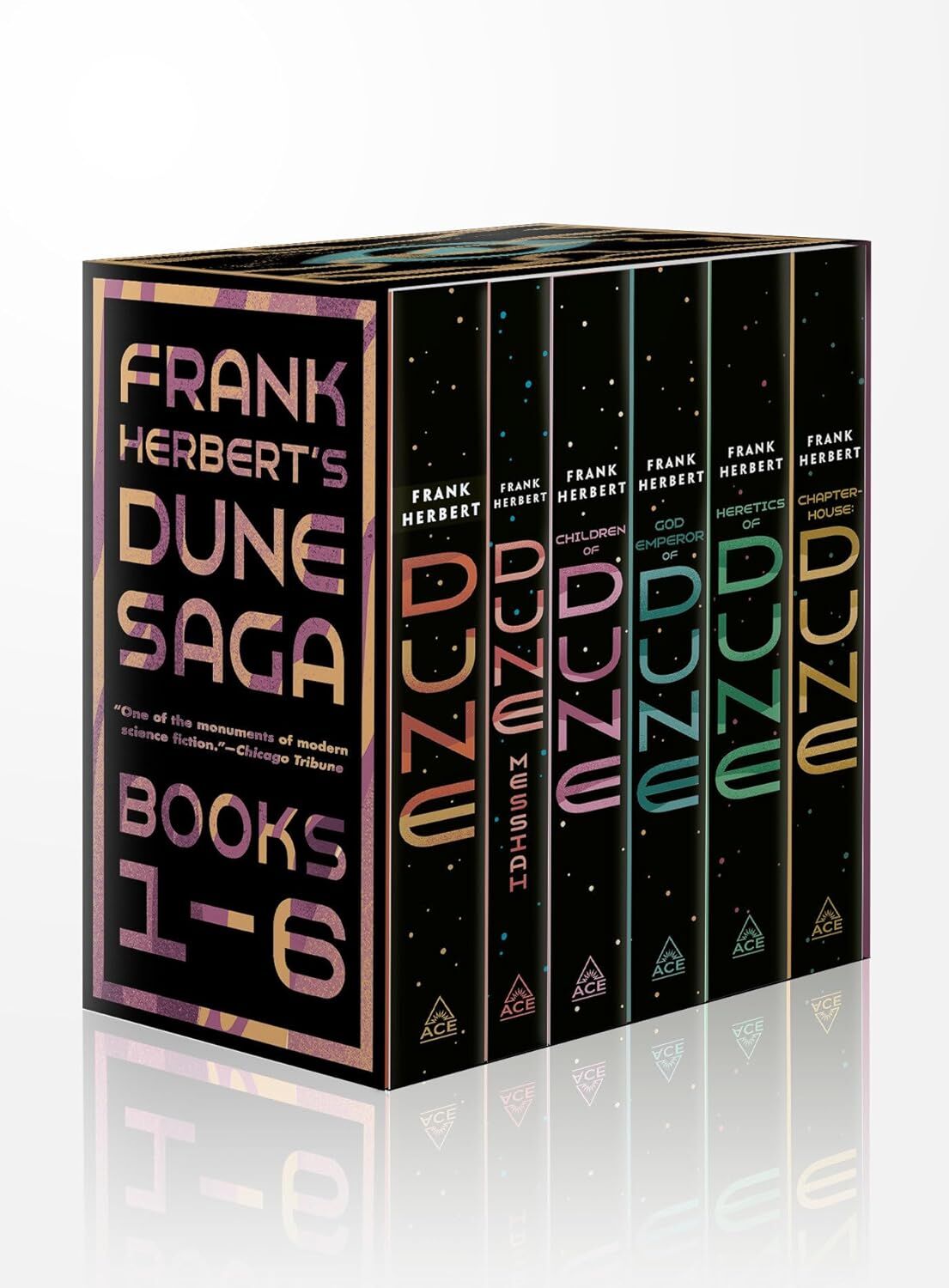 Frank Herbert's Dune Saga 6-Book Boxed Set: Dune, Dune Messiah, Children of Dune, God Emperor of Dune, Heretics of Dune, and Chapterhouse: Dune
