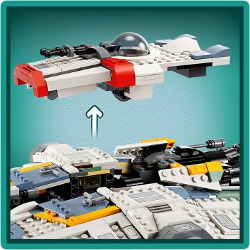 LEGO® Star Wars: Ahsoka Ghost ve Phantom II 75357-10 Yaş ve Üzeri Star Wars Hayranı Çocuklar için Yaratıcı Oyuncak Yapım Seti (1394 Parça)