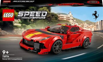 LEGO Speed Champions Ferrari 812 Competizione 76914-9 Yaş ve Üzeri Çocuklar İçin Koleksiyonluk Araba Modeli İçeren Oyuncak Yapım Seti (261 Parça)