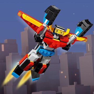 LEGO® Creator 3’ü 1 Arada Süper Robot 31124-7 Yaş ve Üzeri için Oyuncak Robot, Jet Uçağı ve Ejderha Modeli İçeren Oyuncak Yapım Seti (159 Parça)