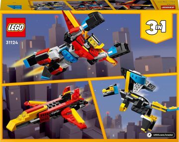 LEGO® Creator 3’ü 1 Arada Süper Robot 31124-7 Yaş ve Üzeri için Oyuncak Robot, Jet Uçağı ve Ejderha Modeli İçeren Oyuncak Yapım Seti (159 Parça)