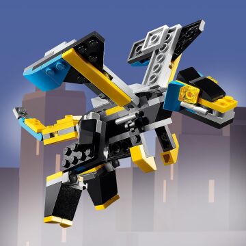 LEGO® Creator 3’ü 1 Arada Süper Robot 31124-7 Yaş ve Üzeri için Oyuncak Robot, Jet Uçağı ve Ejderha Modeli İçeren Oyuncak Yapım Seti (159 Parça)