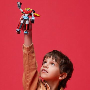 LEGO® Creator 3’ü 1 Arada Süper Robot 31124-7 Yaş ve Üzeri için Oyuncak Robot, Jet Uçağı ve Ejderha Modeli İçeren Oyuncak Yapım Seti (159 Parça)