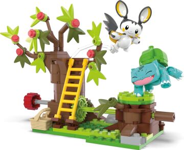 Mega Pokémon Emolga Ve Bulbasaur'un Ormanı