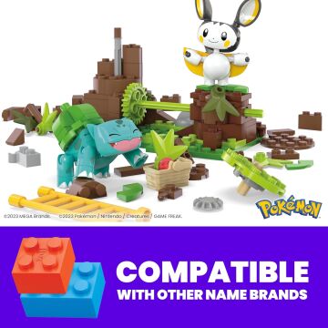 Mega Pokémon Emolga Ve Bulbasaur'un Ormanı