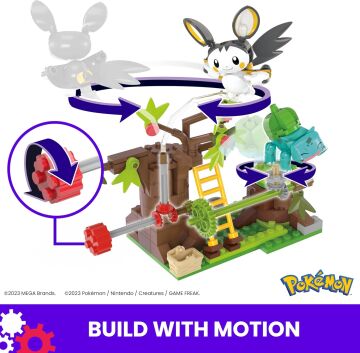 Mega Pokémon Emolga Ve Bulbasaur'un Ormanı