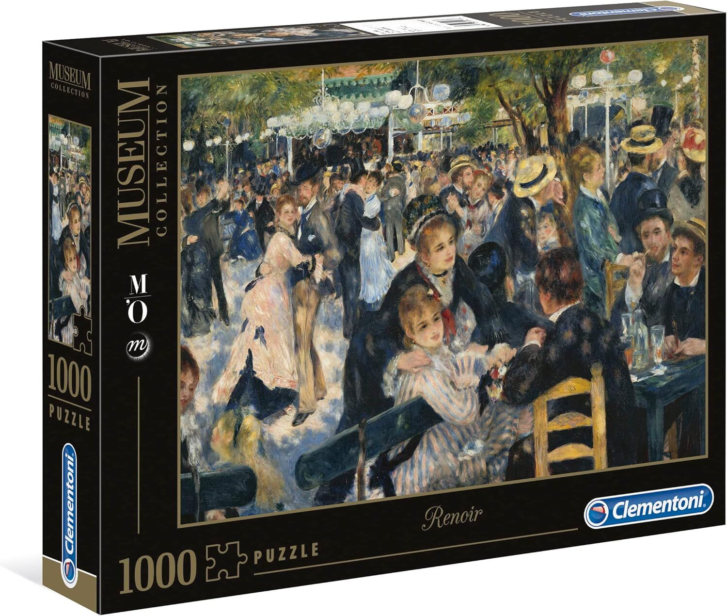 Clementoni - 1000 Parça Museum Collection Yetişkin Puzzle - Renoir ''Dance at Le moulin de la Galette''