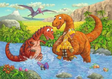 Ravensburger Puzzle, Dinos, 2X24 Parça