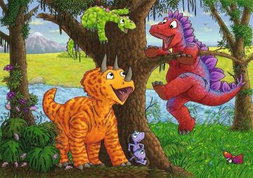 Ravensburger Puzzle, Dinos, 2X24 Parça