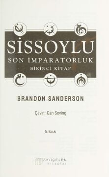 Sissoylu - Son İmparatorluk 1: Mistborn - The Last Empire 1