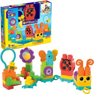 Mega Bloks Hareketli Duyusal Gelişim Tırtılı, 1 yaş ve üzeri, HKN44
