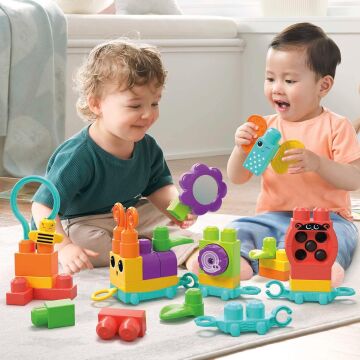 Mega Bloks Hareketli Duyusal Gelişim Tırtılı, 1 yaş ve üzeri, HKN44