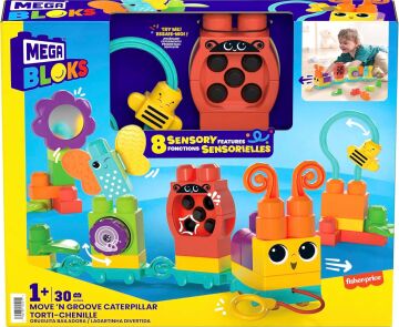 Mega Bloks Hareketli Duyusal Gelişim Tırtılı, 1 yaş ve üzeri, HKN44