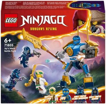 LEGO NINJAGO Jay’in Robotu Savaş Paketi 71805-6 Yaş ve Üzeri Çocuklar için Jay Minifigürü İçeren Yaratıcı Oyuncak Yapım Seti (78 Parça)