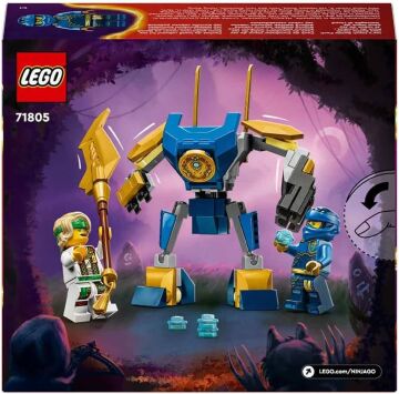 LEGO NINJAGO Jay’in Robotu Savaş Paketi 71805-6 Yaş ve Üzeri Çocuklar için Jay Minifigürü İçeren Yaratıcı Oyuncak Yapım Seti (78 Parça)