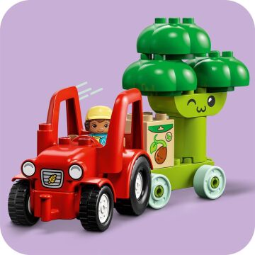 LEGO DUPLO İlk Meyve Sebze Traktörü 10982-18 Ay ve Üzeri Küçük Çocuklar İçin Çiftçilik Temalı Eğitici Oyuncak Yapım Seti (19 Parça)