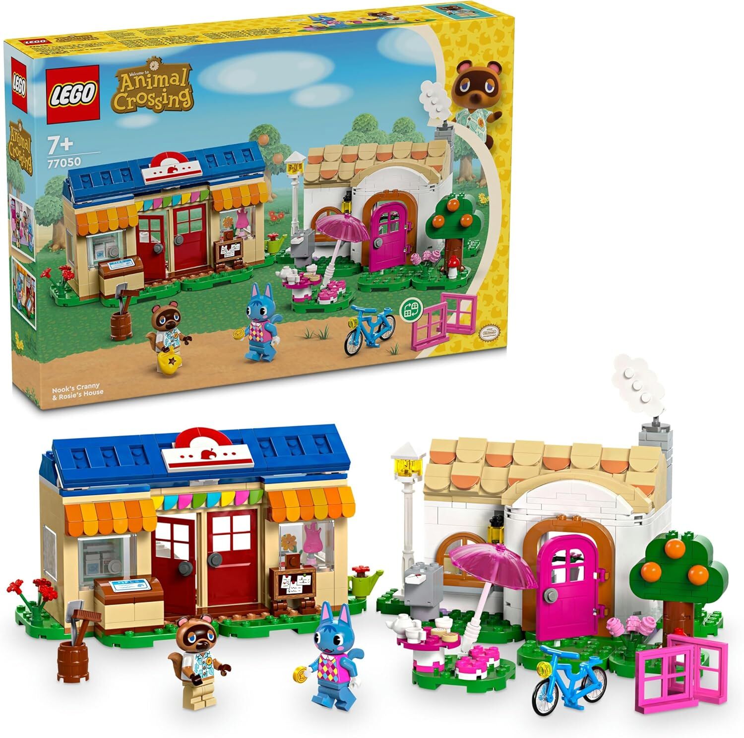 LEGO Animal Crossing Nook’s Cranny ve Rosie Evi 77050-7 Yaş ve Üzeri Çocuklar için Yaratıcı Oyuncak Yapım Seti (535 Parça) Animal Crossing Nooks Cranny ve Rosie Evi 77050
