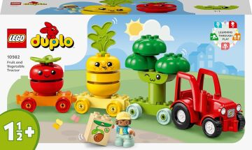 LEGO DUPLO İlk Meyve Sebze Traktörü 10982-18 Ay ve Üzeri Küçük Çocuklar İçin Çiftçilik Temalı Eğitici Oyuncak Yapım Seti (19 Parça)