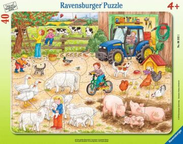 Ravensburger RPC063321 Çerçeveli Çocuk Yapboz, Büyük Çiftlik