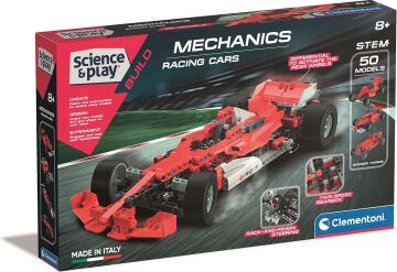 Clementoni 80132TR Mekanik Laboratuvarı Yarış Arabaları Formula 1 Oyuncak, Çok Renkli