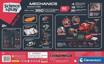 Clementoni 80132TR Mekanik Laboratuvarı Yarış Arabaları Formula 1 Oyuncak, Çok Renkli