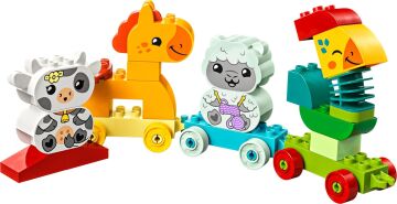 LEGO DUPLO İlk Hayvan Trenim 10412-1 Buçuk Yaş ve Üzeri Çocuklar için Tekerlekli Oyuncak Tren İçeren Eğitici Yapım Seti (19 Parça)