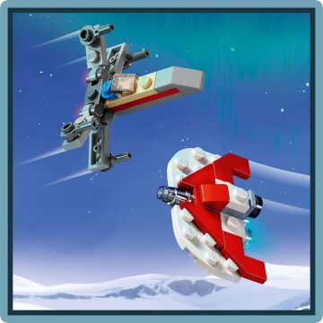 LEGO Star Wars 2024 Yılbaşı Takvimi 75395, 6 Yaş ve Üzeri Çocuklar için İnşa Edilebilen Yılbaşı Temalı Yaratıcı Oyuncak Yapım Seti (368 Parça)