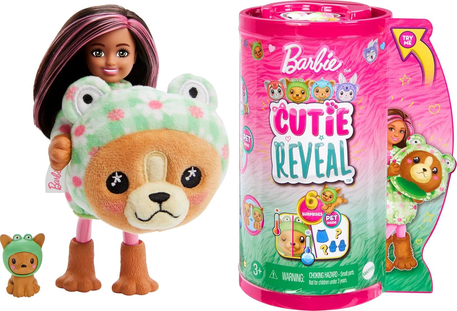 Barbie Chelsea Cutie Reveal Şirin Kostümler Serisi, Köpekçik, Oyuncak