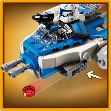 LEGO Star Wars: Klon Savaşları Yüzbaşı Rex Y-Wing Mikro Savaşçı 75391-6 Yaş ve Üzeri Çocuklar için Yaratıcı Oyuncak Yapım Seti (99 Parça)