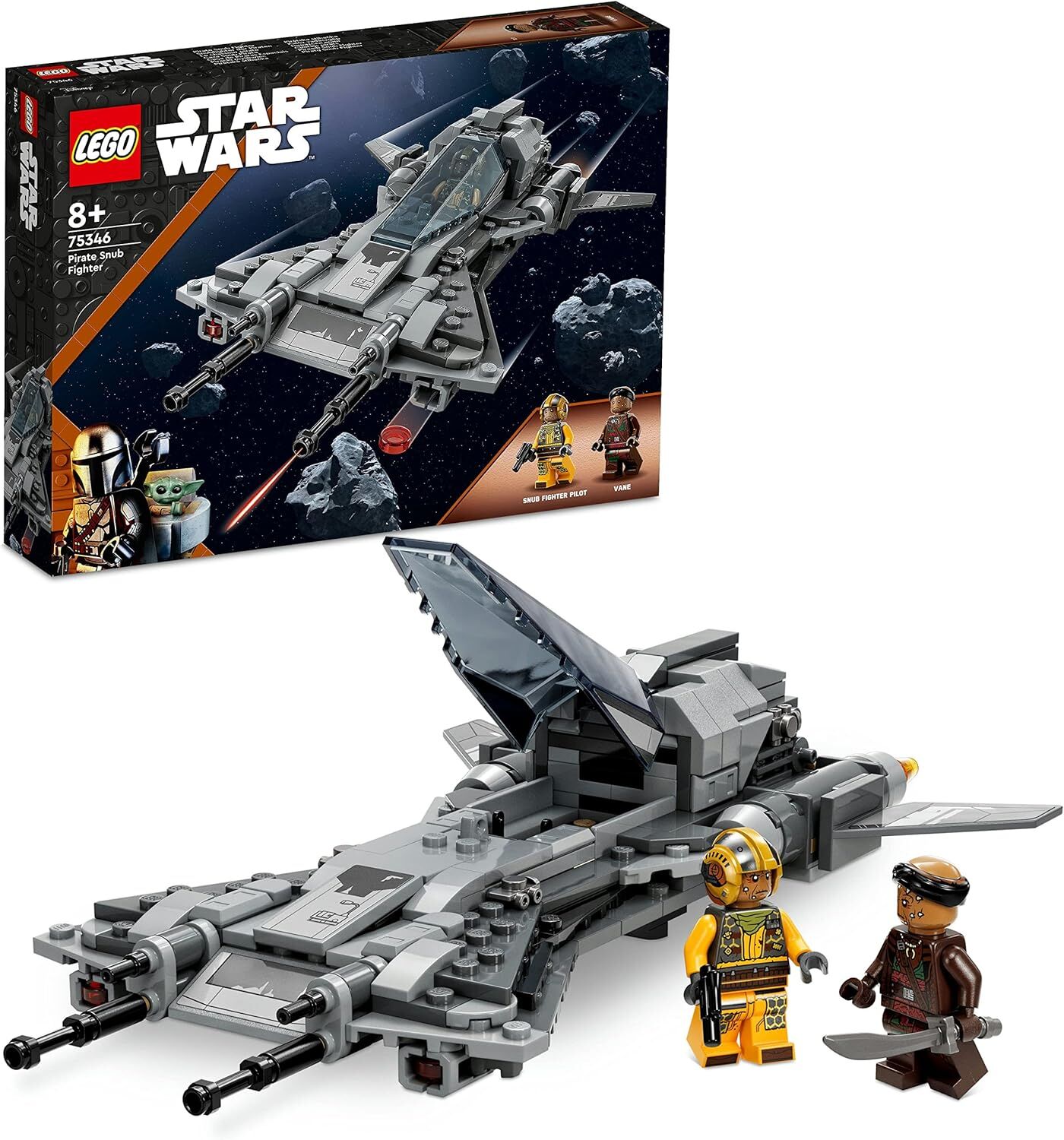 LEGO® Star Wars™ Korsan Snub Fighter 75346-8 Yaş ve Üzeri için İnşa Edilebilen Starfighter İçeren Yaratıcı Oyuncak Yapım Seti (285 Parça)
