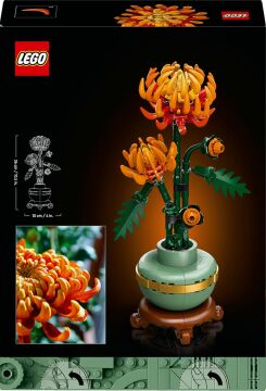 LEGO Icons Krizantem 10368 - Yetişkinler için Dekoratif Kasımpatı Çiçeği Yapım Seti (278 Parça)